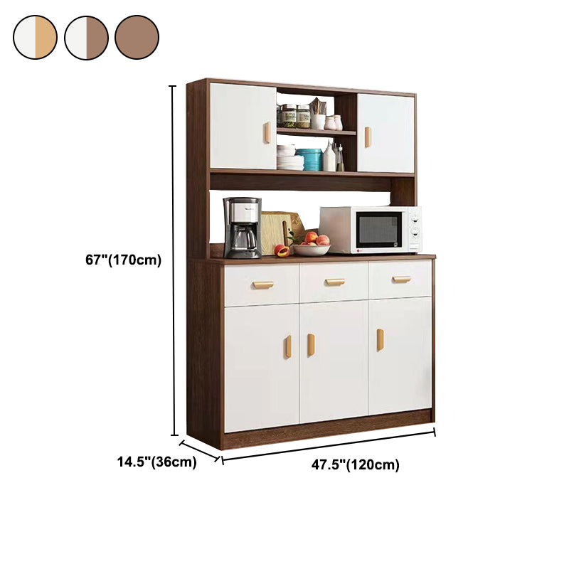 Contemporary Sideboard Engineered Wood Sideboard for Dining Room