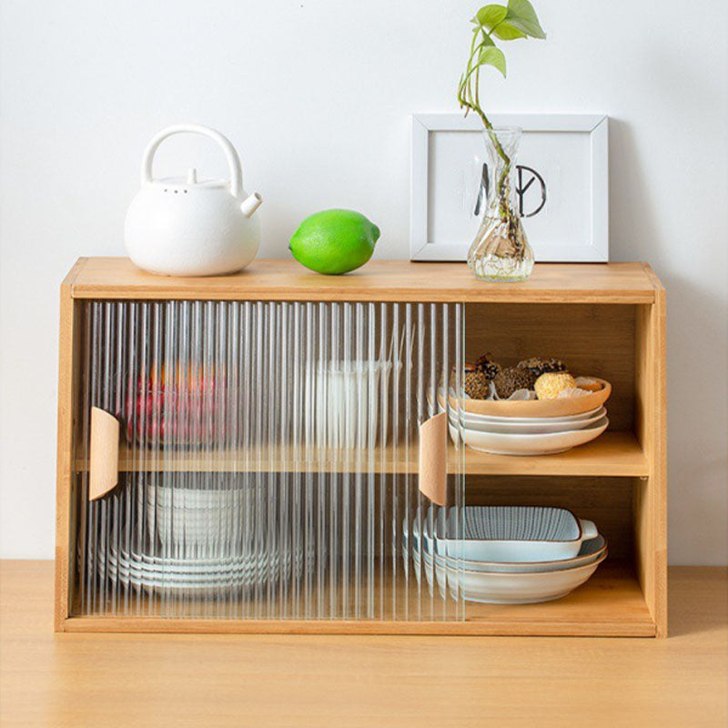 Contemporary Side Board Engineered Wood Sideboard with Sliding Door for Dining Room