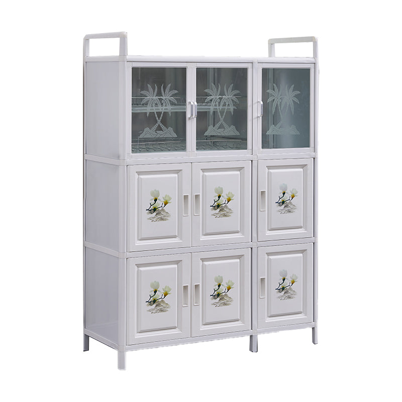 Doors Metal Sideboard Modern Buffet Server Cabinet with Storage for Dining Room