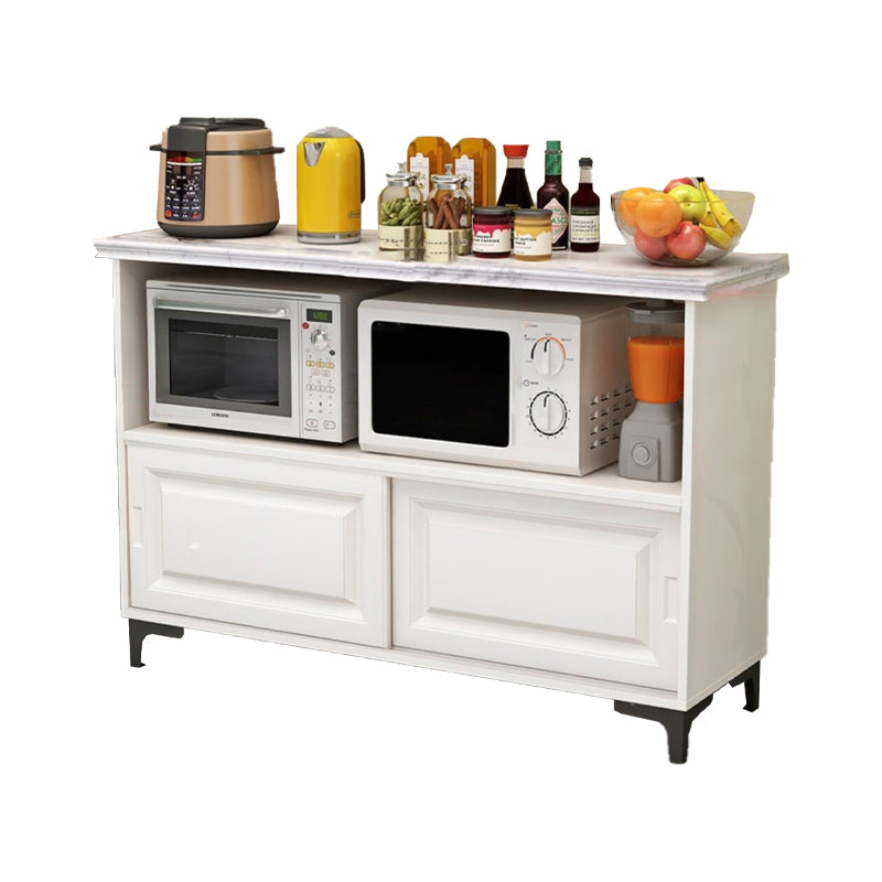 Door Stone Sideboard Modern Buffet Server Cabinet with Storage for Kitchen