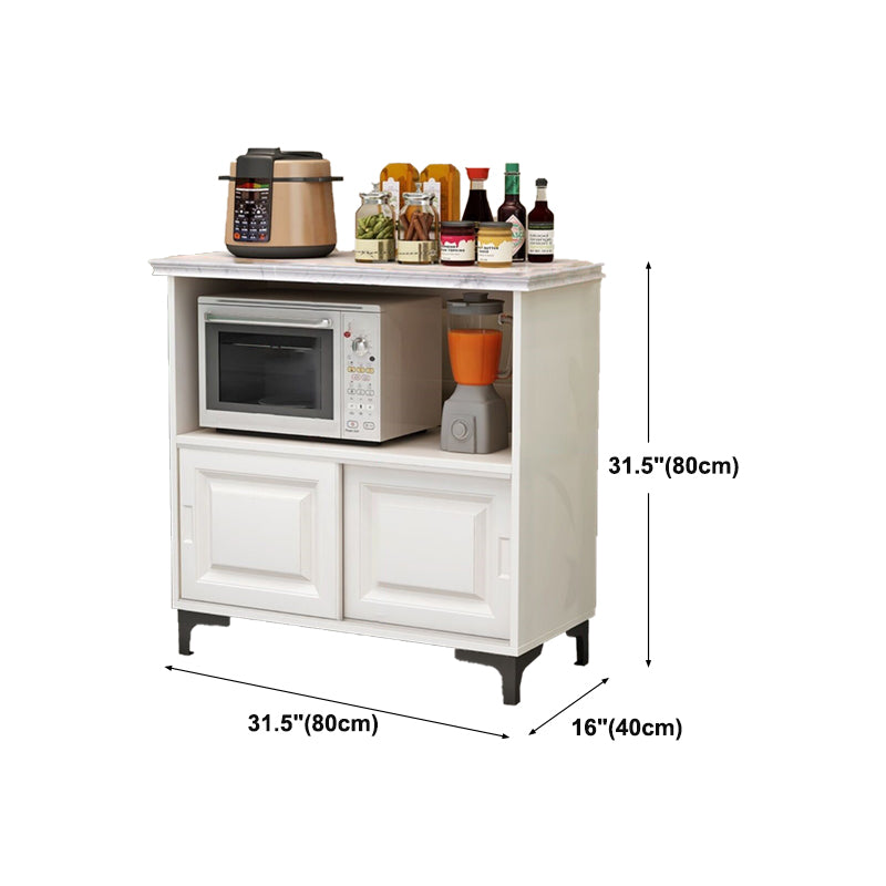 Door Stone Sideboard Modern Buffet Server Cabinet with Storage for Kitchen