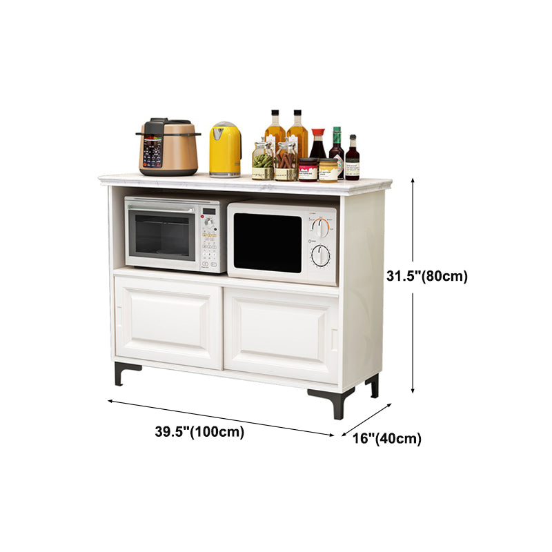 Door Stone Sideboard Modern Buffet Server Cabinet with Storage for Kitchen