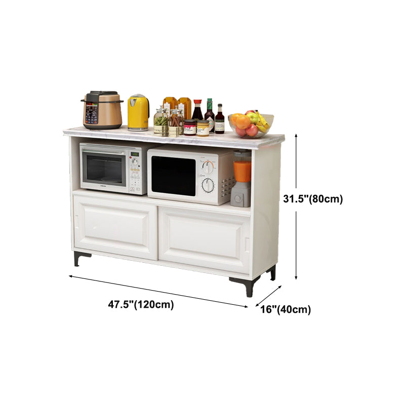 Door Stone Sideboard Modern Buffet Server Cabinet with Storage for Kitchen