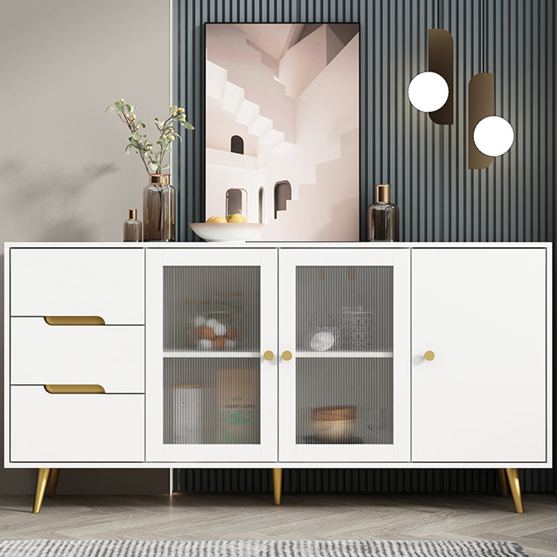 Modern Sideboard Engineered Wood Sideboard with Door and Drawer for Dining Room