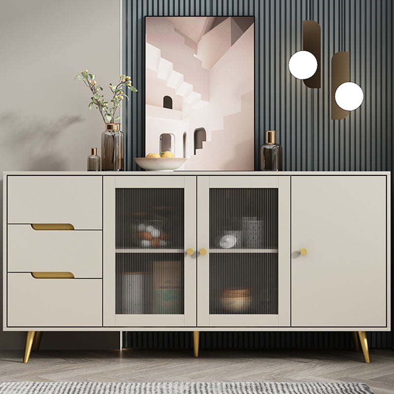 Modern Sideboard Engineered Wood Sideboard with Door and Drawer for Dining Room