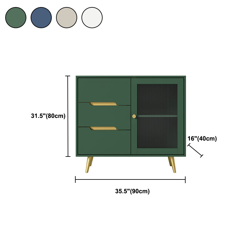 Modern Sideboard Engineered Wood Sideboard with Door and Drawer for Dining Room