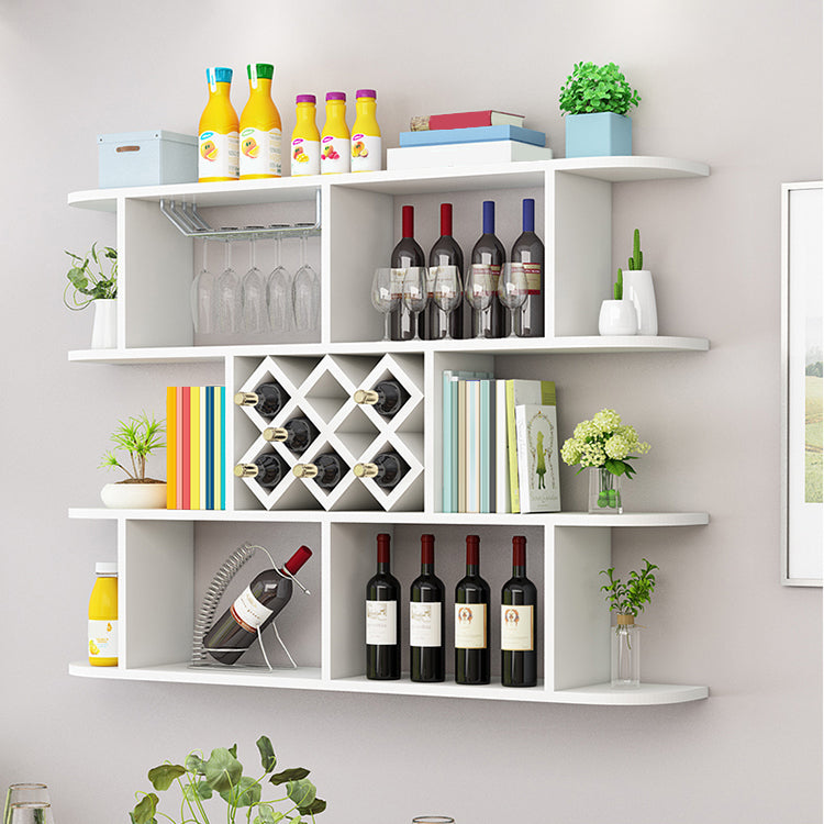 Modern Wood Wall Mounted Wine Rack 9.2"W X 41.2"H Wine Racks