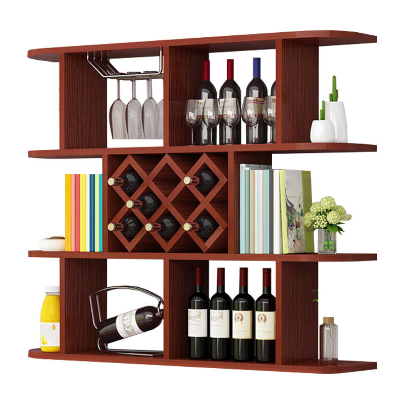 Modern Wood Wall Mounted Wine Rack 9.2"W X 41.2"H Wine Racks