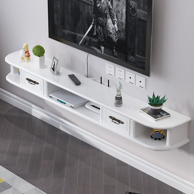 Modern Wall-mounted TV Stand Engineered Wood TV Cabinet with 2 Drawers