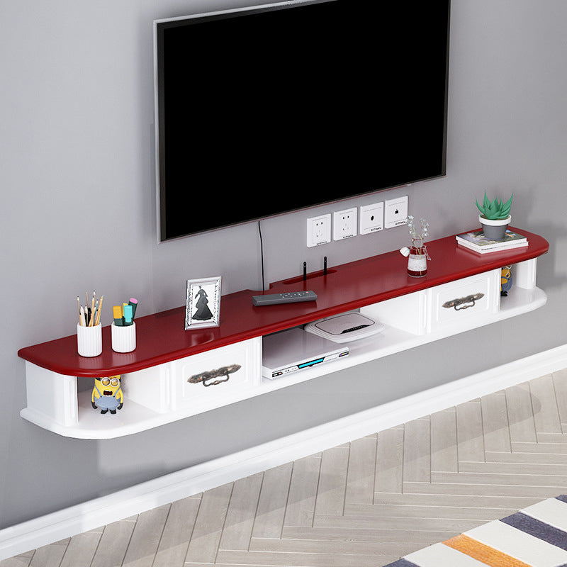 Modern Wall-mounted TV Stand Engineered Wood TV Cabinet with 2 Drawers