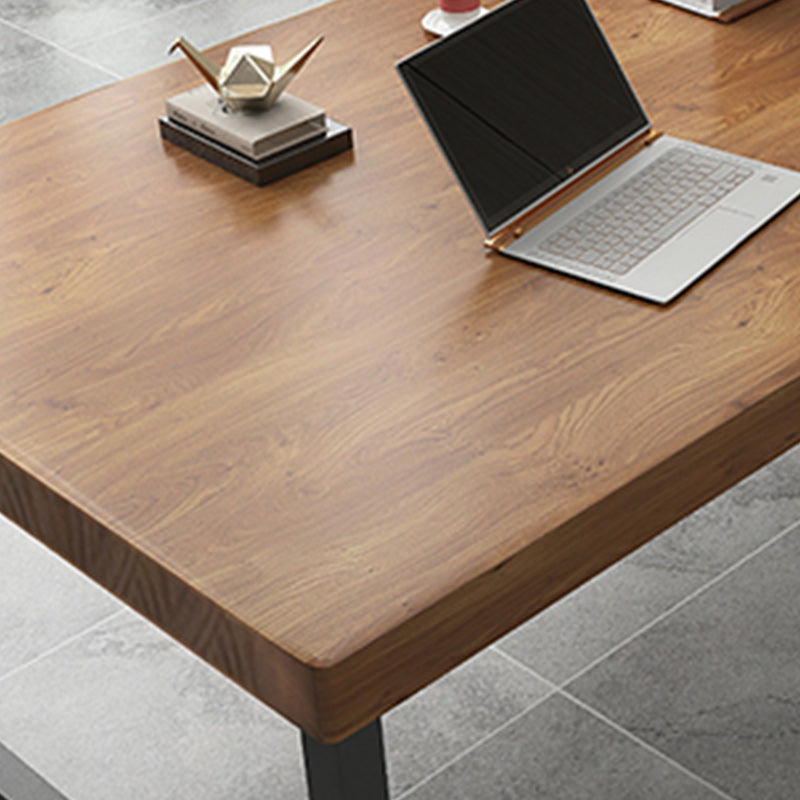 Solid Wood Office Meeting Table Industrial Fixed Writing Table