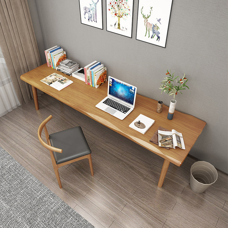 Modern Style Parsons Writing Desk Solid Wood Office Desk for Home