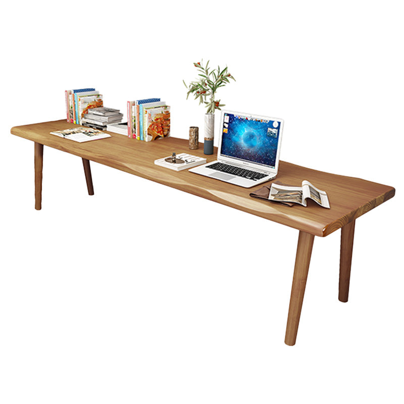 Modern Style Parsons Writing Desk Solid Wood Office Desk for Home