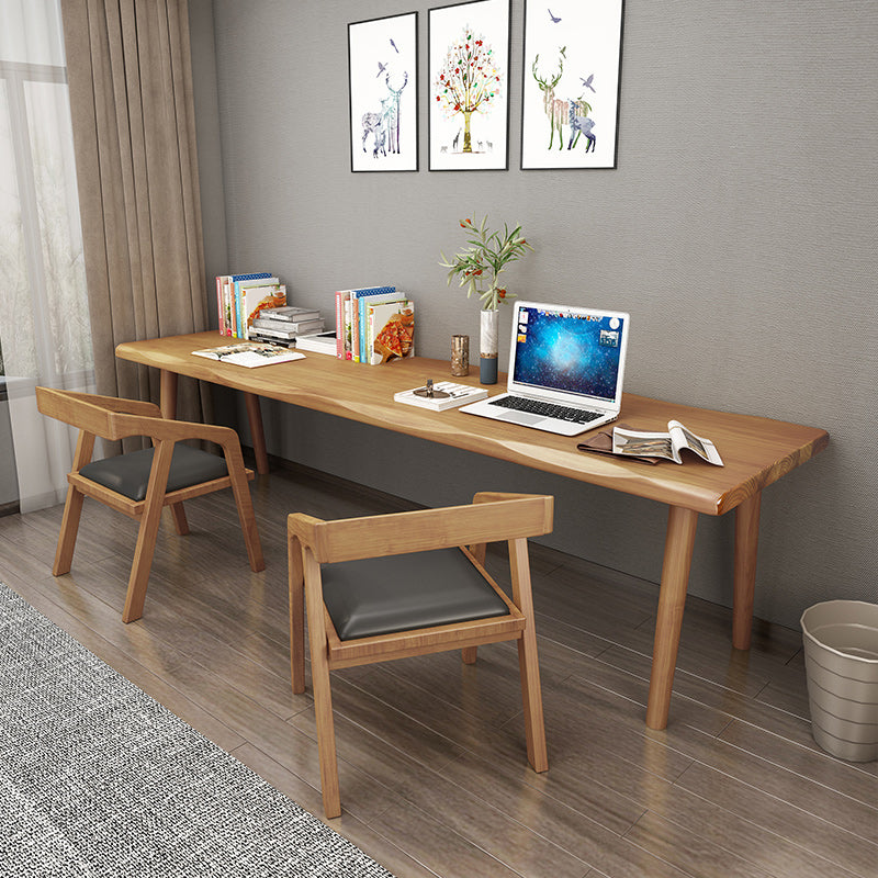 Modern Style Parsons Writing Desk Solid Wood Office Desk for Home