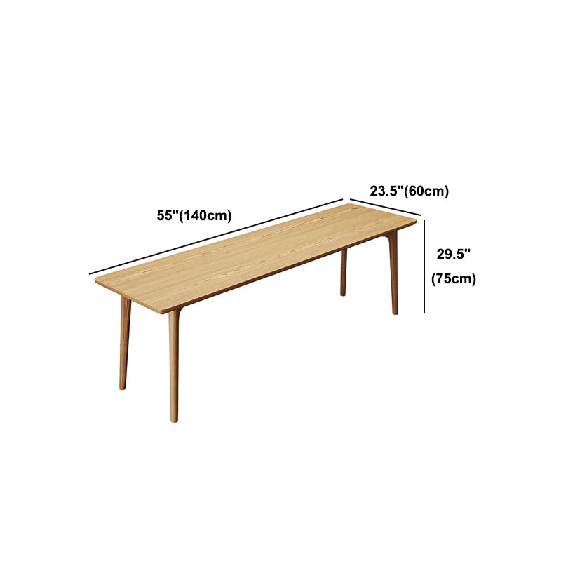 Modern Rectangular Writing Desk Solid Wood Parsons Office Desk for Home