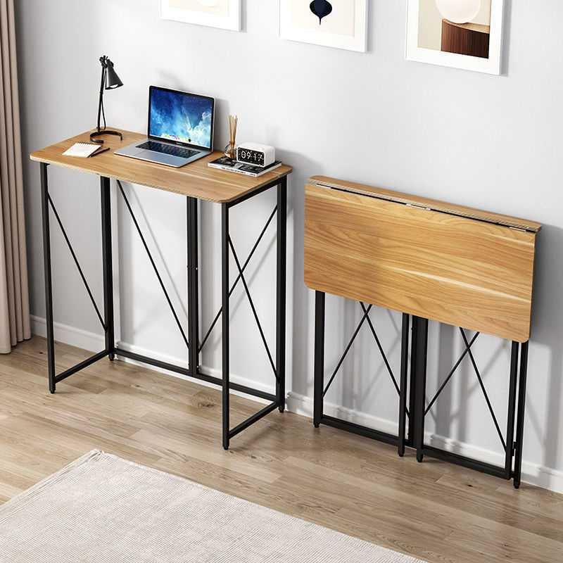 Modern Style Wooden Office Desk Rectangular Home Standing Desk