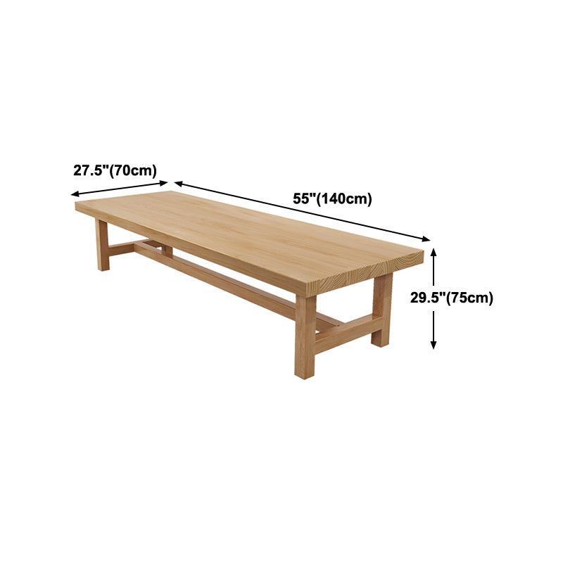 Solid Wood Rectangular Meeting Table Home Office Modern Work Desk