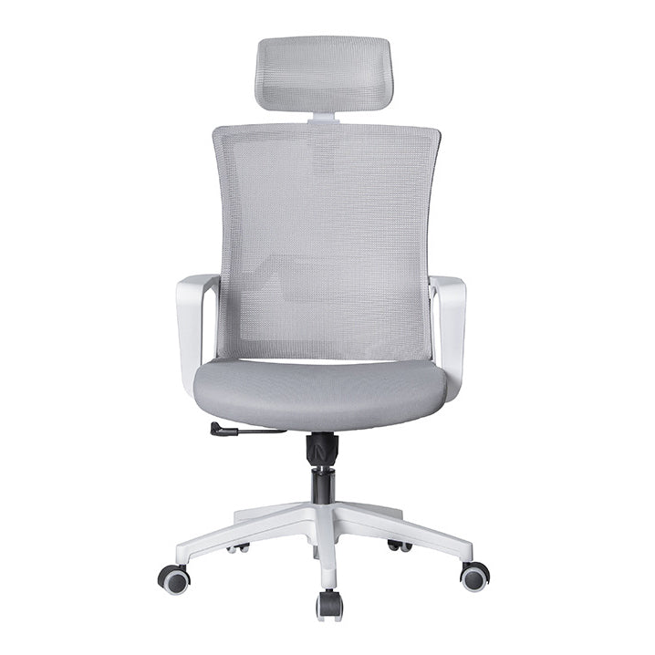 Ergonomic Mesh Desk Chair Contemporary Fixed Arms Chair for Home Office