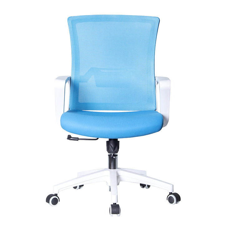 Ergonomic Mesh Desk Chair Contemporary Fixed Arms Chair for Home Office