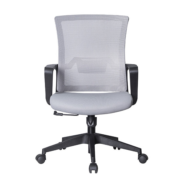 Ergonomic Mesh Desk Chair Contemporary Fixed Arms Chair for Home Office