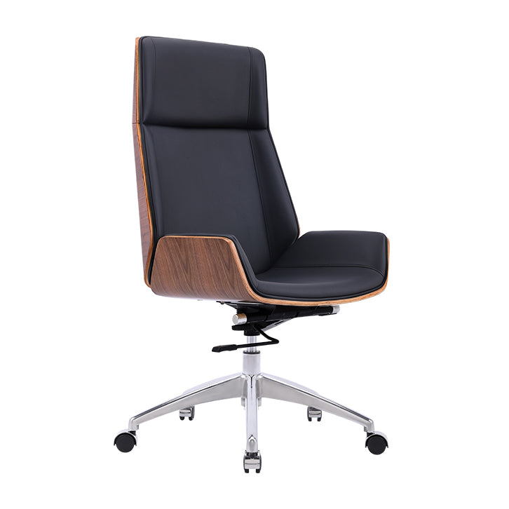 Contemporary High Back Chair Ergonomic Executive Leather Chair