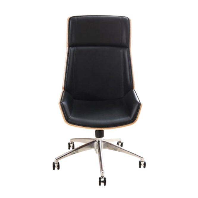 Contemporary High Back Chair Ergonomic Executive Leather Chair