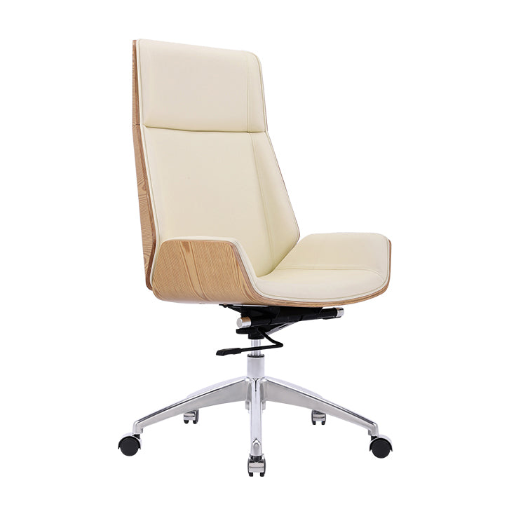 Contemporary High Back Chair Ergonomic Executive Leather Chair