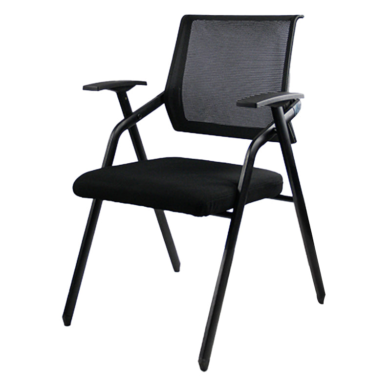 Mid Back Mesh Conference Chair Ergonomic Fixed Arms Chair for Office