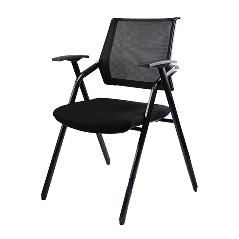 Mid Back Mesh Conference Chair Ergonomic Fixed Arms Chair for Office