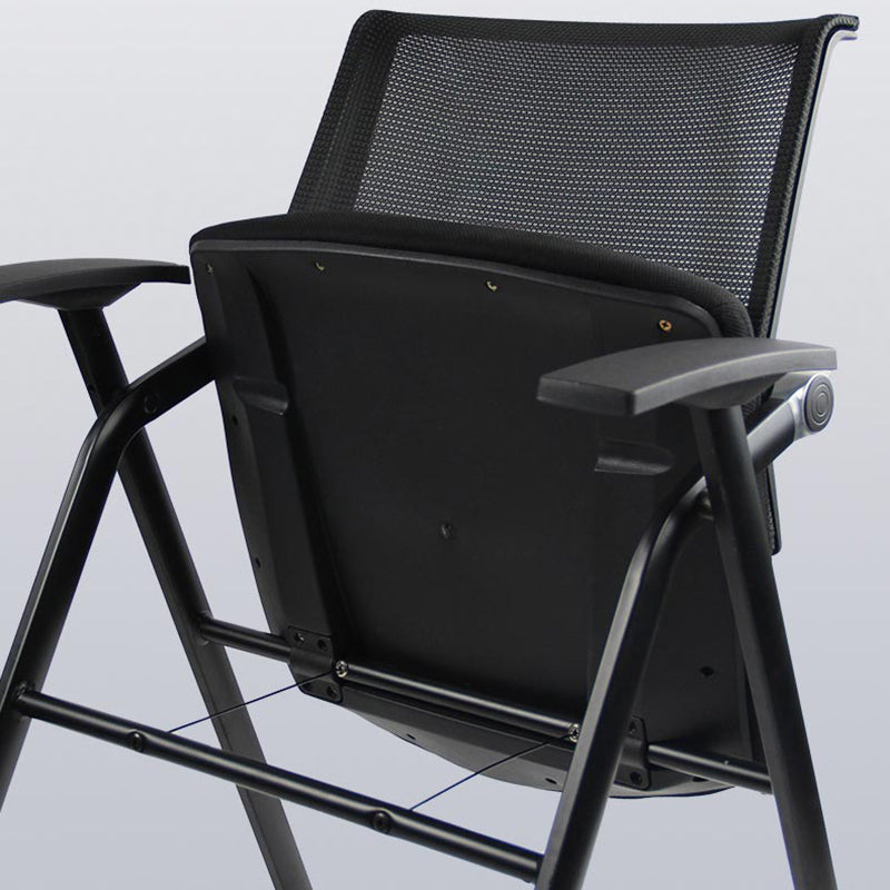 Mid Back Mesh Conference Chair Ergonomic Fixed Arms Chair for Office