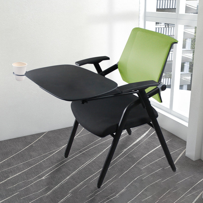 Mid Back Mesh Conference Chair Ergonomic Fixed Arms Chair for Office