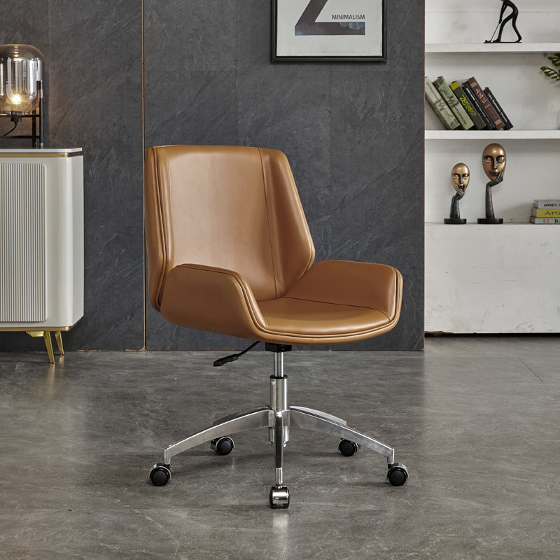 Contemporary Mid-back Conference Chair Ergonomic Swivel Wheels Chair