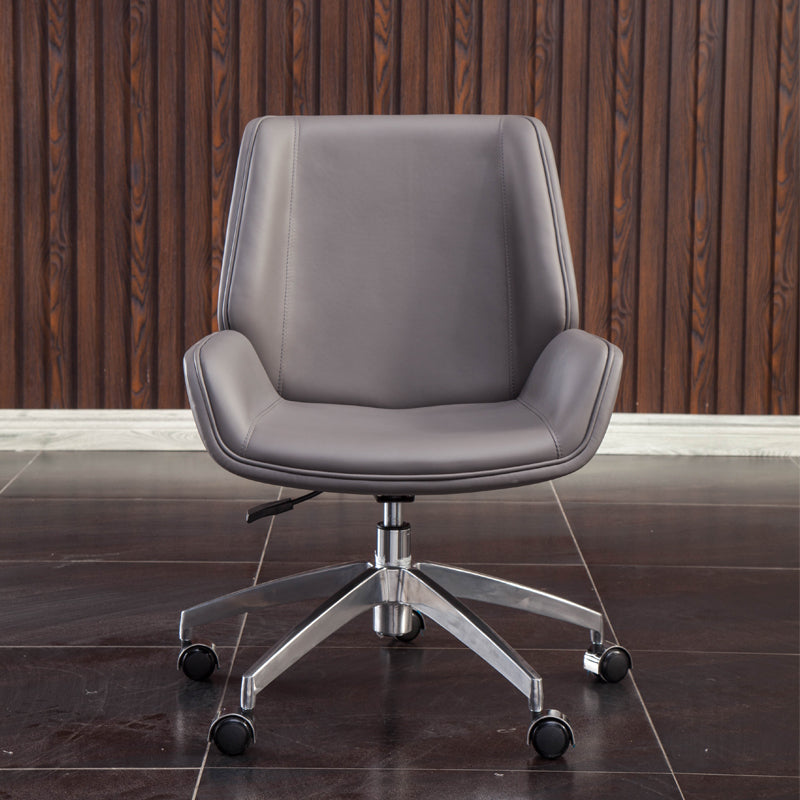 Contemporary Mid-back Conference Chair Ergonomic Swivel Wheels Chair