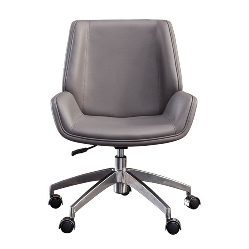 Contemporary Mid-back Conference Chair Ergonomic Swivel Wheels Chair