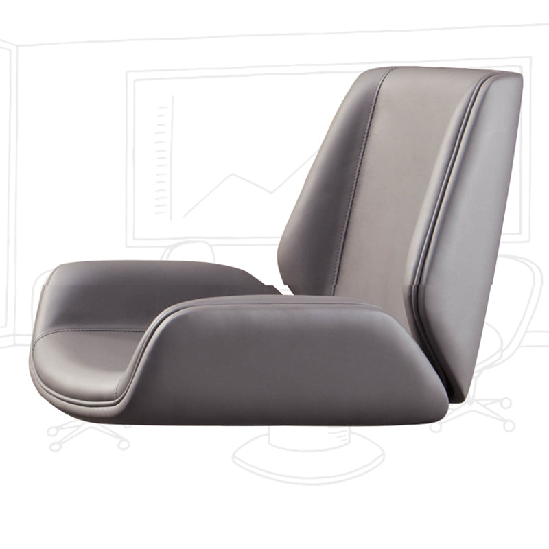 Contemporary Mid-back Conference Chair Ergonomic Swivel Wheels Chair