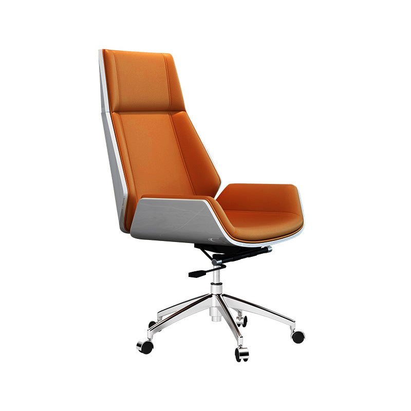 Contemporary Office Chair with Silver Metal Frame Ergonomic Computer Chair