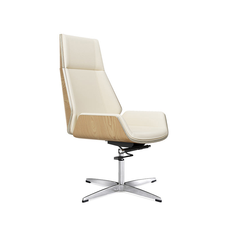 Contemporary Office Chair with Silver Metal Frame Ergonomic Computer Chair