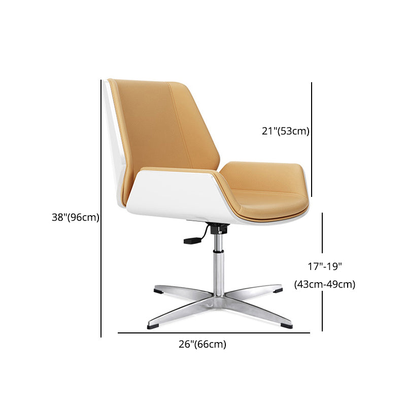 Contemporary Office Chair with Silver Metal Frame Ergonomic Computer Chair