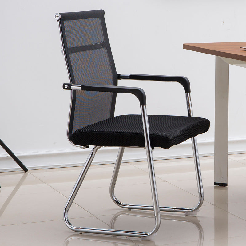 Ergonomic Computer Chair with Metal Frame Microfiber Contemporary Office Chair