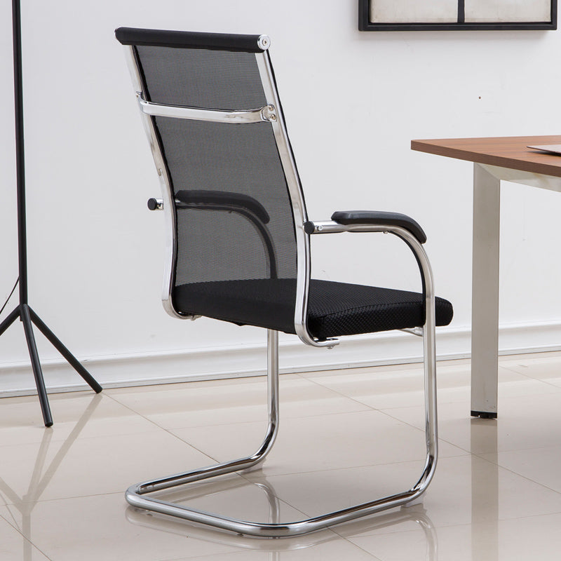 Ergonomic Computer Chair with Metal Frame Microfiber Contemporary Office Chair