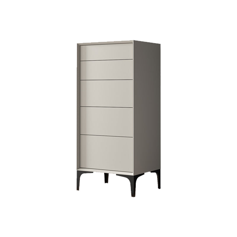 Grey Lingerie Chest Modern Vertical Storage Chest with 2 / 3 / 4 / 5 Drawers for Bedroom