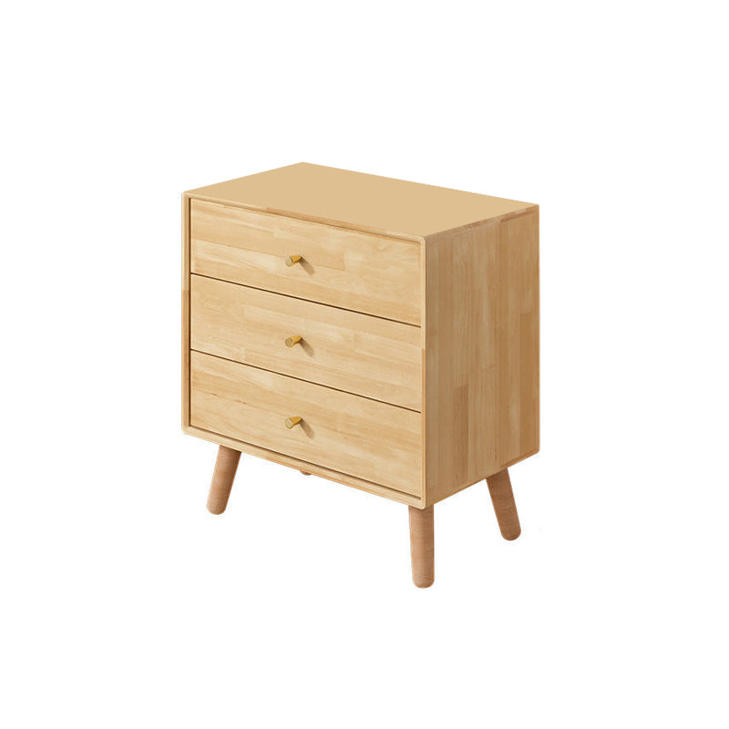 Vertical Wooden Chest Modern Storage Chest with Drawers for Bedroom