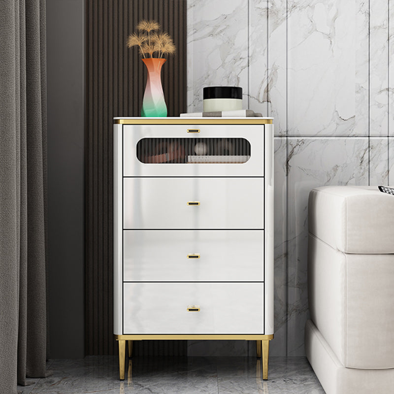 Vertical Slate Chest Modern Storage Chest with Drawers for Bedroom