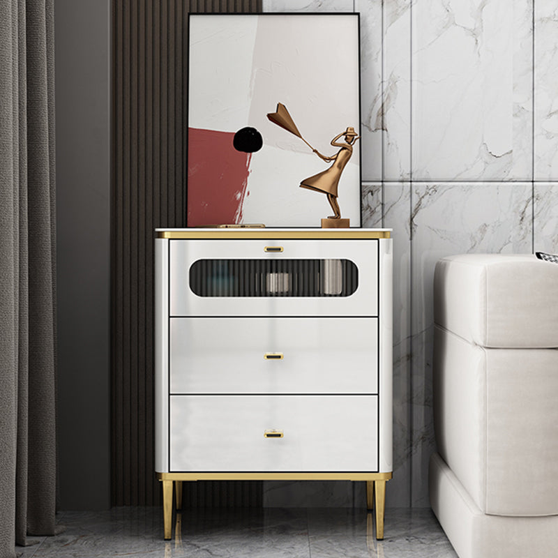 Vertical Slate Chest Modern Storage Chest with Drawers for Bedroom