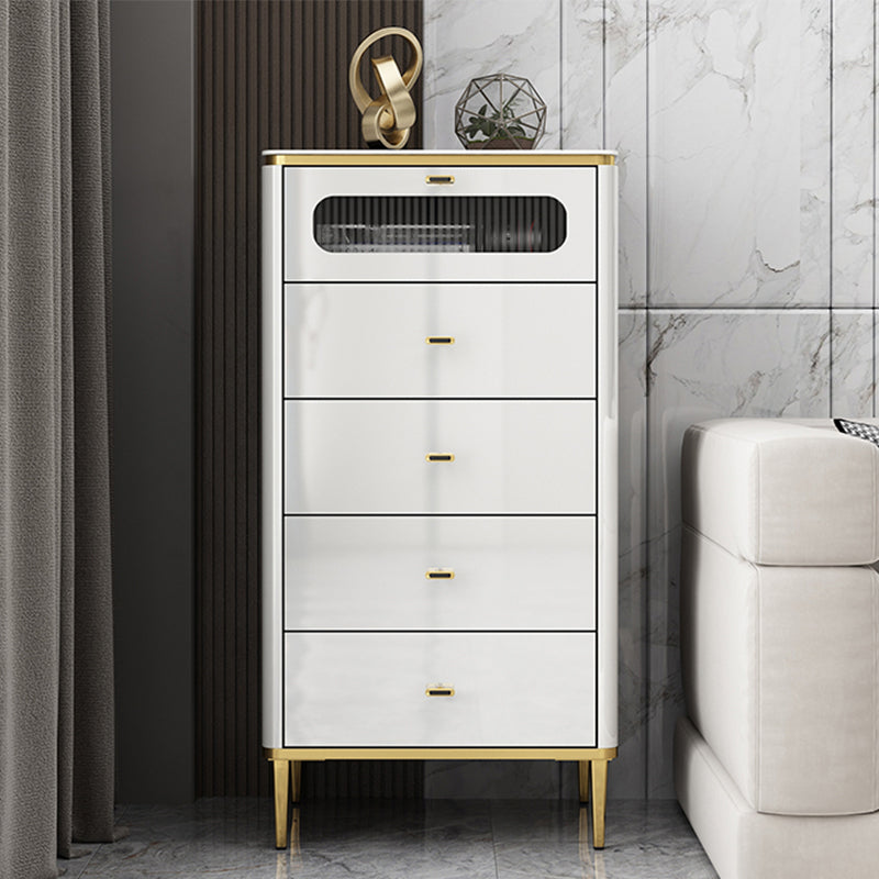 Vertical Slate Chest Modern Storage Chest with Drawers for Bedroom