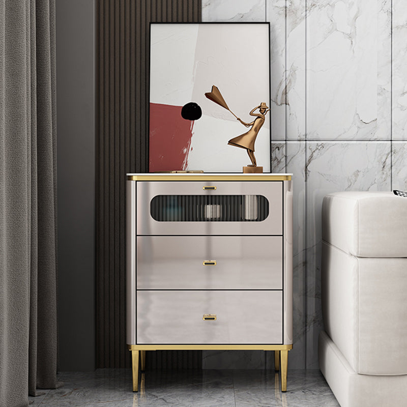 Vertical Slate Chest Modern Storage Chest with Drawers for Bedroom