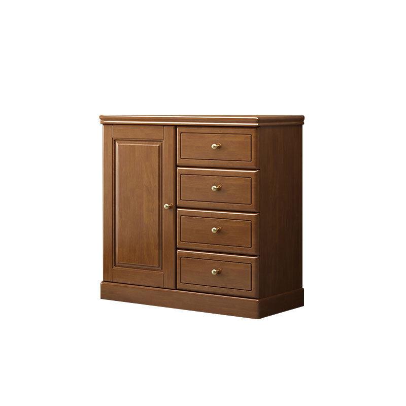 Traditional Vertical Combo Dresser Wooden Storage Chest with 4 / 5 Drawers for Bedroom