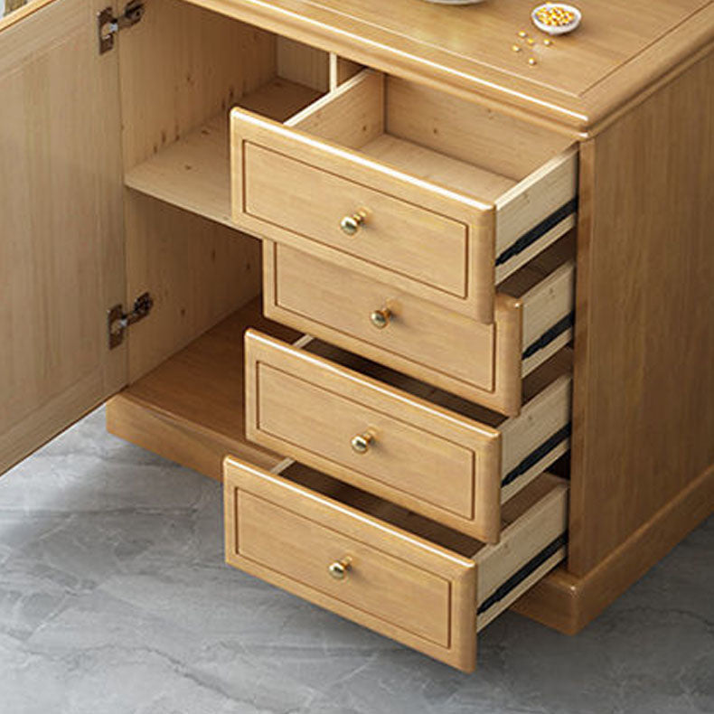 Traditional Vertical Combo Dresser Wooden Storage Chest with 4 / 5 Drawers for Bedroom