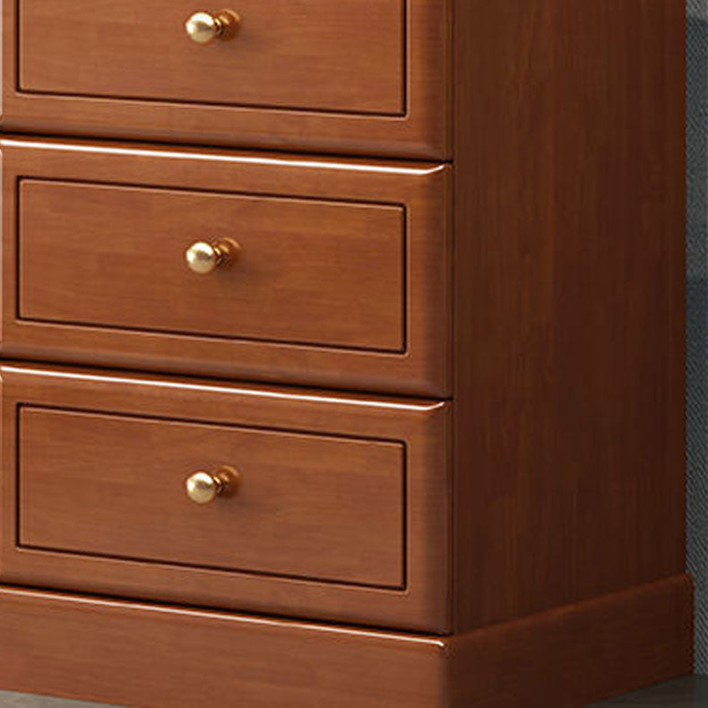 Traditional Vertical Combo Dresser Wooden Storage Chest with 4 / 5 Drawers for Bedroom