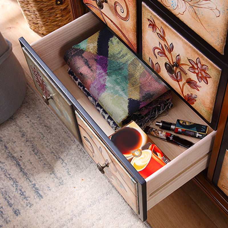 Traditional Dresser Solid Wood Storage Chest with Drawers for Bedroom